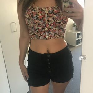 Floral Crop Too with Buttons